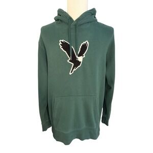 American Eagle Outfitters Mens Green Eagle Graphic Hoodie Sweatshirt Large